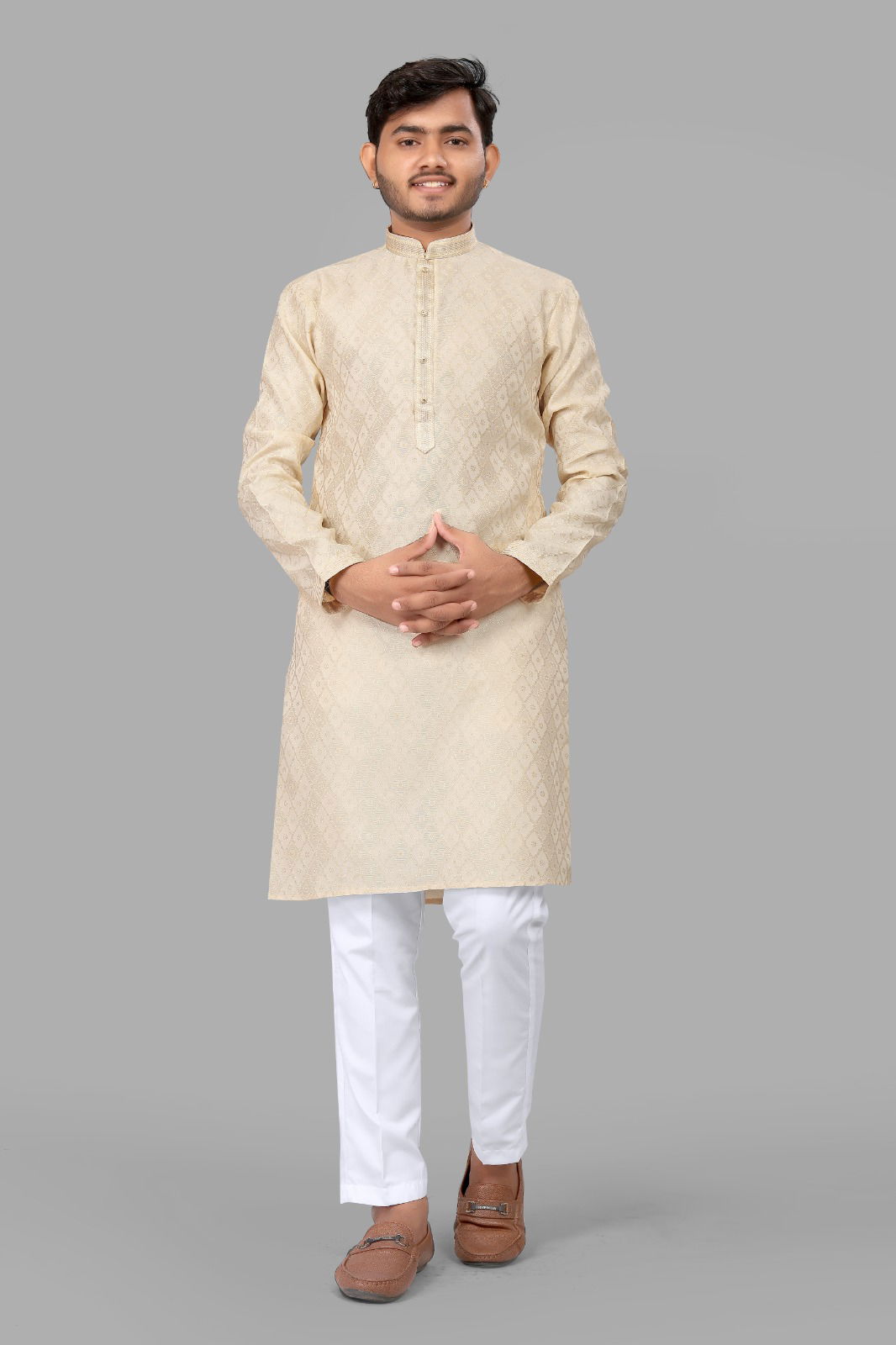 Pintex jacquard 1 Mens Kurta Pajama Manufacturers